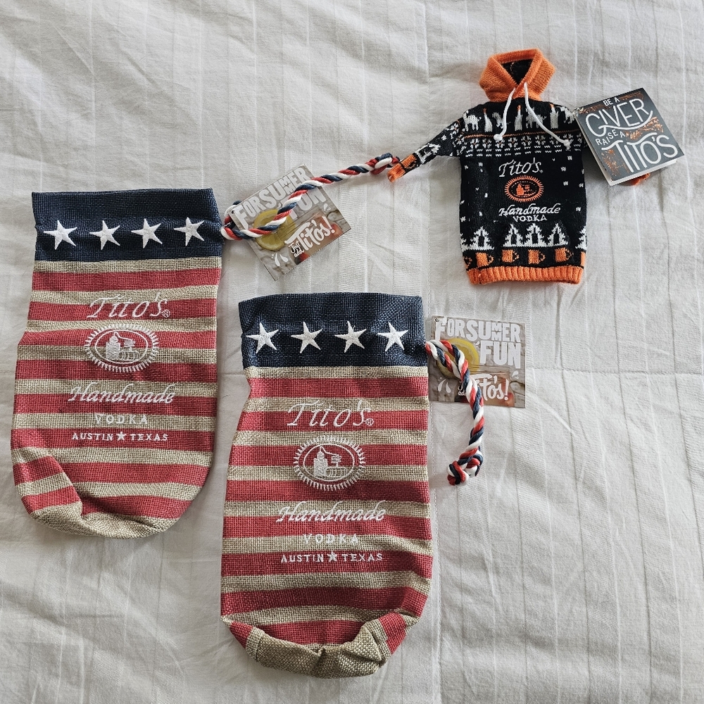 Tito's Vodka Accessories Summer Bags and Fall Winter Sweater